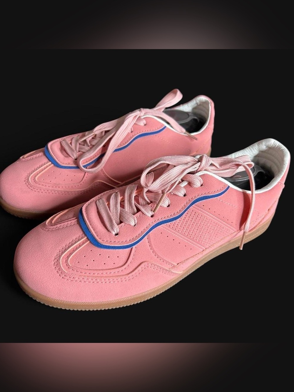 Rachel Roy Riz Women’s Pink synthetic leather Casual Lace-Up Sneakers